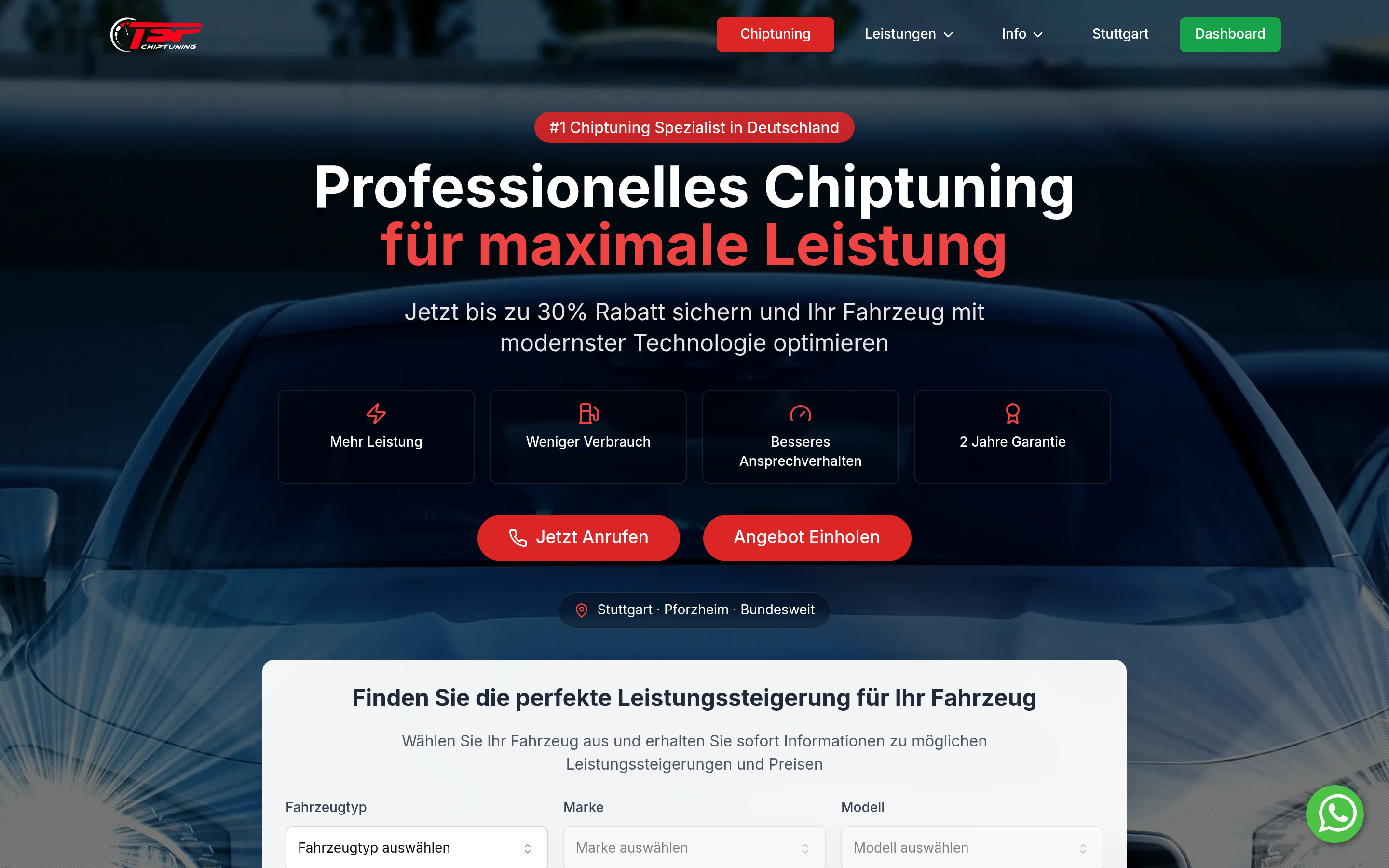 Spezialist für Fahrzeugoptimierung - TSP Chiptuning - حل ويب